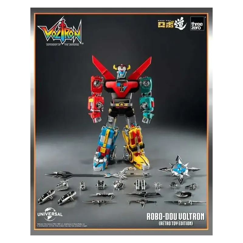 Threezero Robo-dou Voltron Retro Toy Edition Action Figure