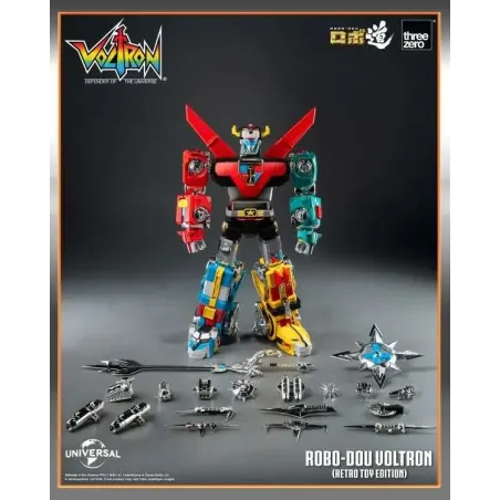 Threezero Robo-dou Voltron Retro Toy Edition Action Figure