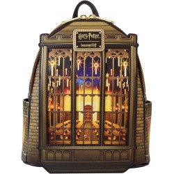 Loungefly Harry Potter Mini Backpack Hogwarts Great Hall Light Up / Glow in the Dark HPBK0274
