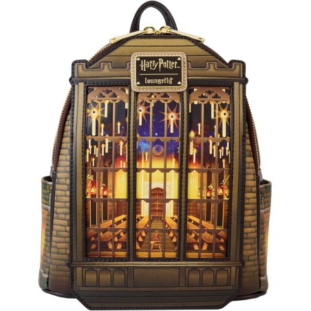 Loungefly Harry Potter Mini Backpack Hogwarts Great Hall Light Up / Glow in the Dark HPBK0274