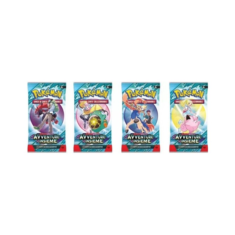 Pokemon - Scarlatto e Violetto - Avventure Insieme - 1 Bustina 10 Carte Casuale (ITA)