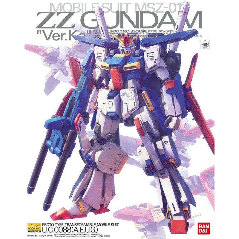 Bandai Model Kit - MG ZZ Gundam Ver.Ka MSZ-010 1:100
