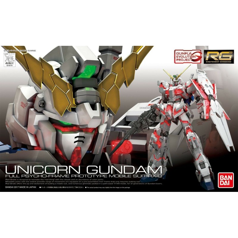 Bandai Model Kit - RG Unicorn Gundam RX-0  1:144