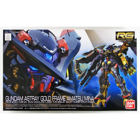 Bandai Model Kit - RG Gundam Astray Gold Frame Amatsu Mina MBF-PO1-Re2 1:144