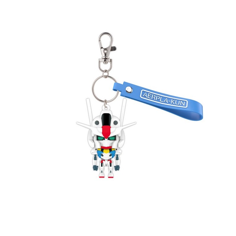 Bandai Gunplakan - 3D Rubber Keychain Mascot Aerpla Gundam
