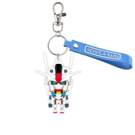 Bandai Gunplakan - 3D Rubber Keychain Mascot Aerpla Gundam
