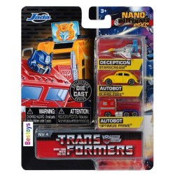 Jada Transformers G1 - 3 Veichle Set Die Cast Nano Hollywood Rides