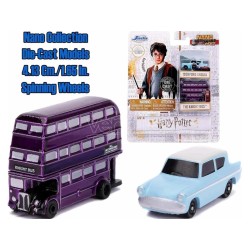 Jada Harry Potter - Ford Anglia e Night Bus - 2 Veichle Set Die Cast Nano Hollywood Rides