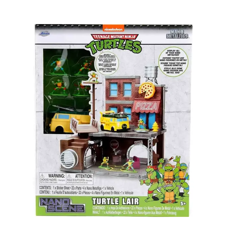 Jada - Teenage Mutant Ninja Turtles - Turtle Lair Diorama Nano Scene