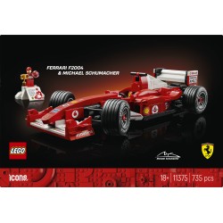 LEGO ICONS 11375 Ferrari F2004 e Michael Schumacher