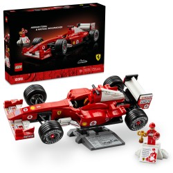 LEGO ICONS 11375 Ferrari F2004 e Michael Schumacher