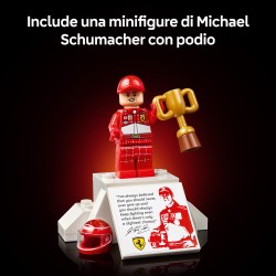 LEGO ICONS 11375 Ferrari F2004 e Michael Schumacher