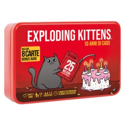Asmodee - Exploding Kittens 10 Anni di Caos