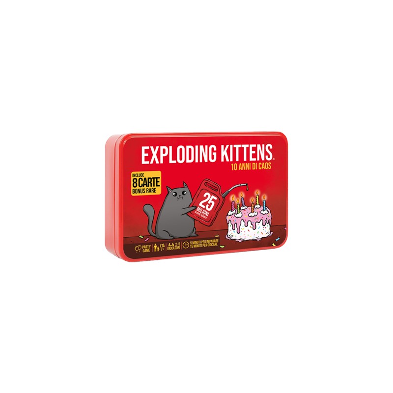 Asmodee - Exploding Kittens 10 Anni di Caos