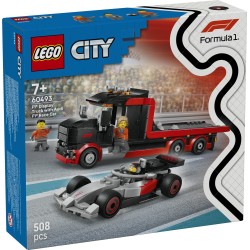 LEGO City 60493 Display Truck F1® con auto da corsa Audi F1®