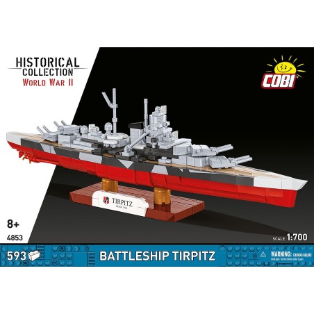 Cobi 4853 - Historical Collection - WW II - Battleship Tirpitz 1:700