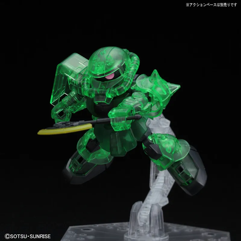 Bandai Model Kit SD Cross Silhouette - Zaku II Clear Color Limited ed.