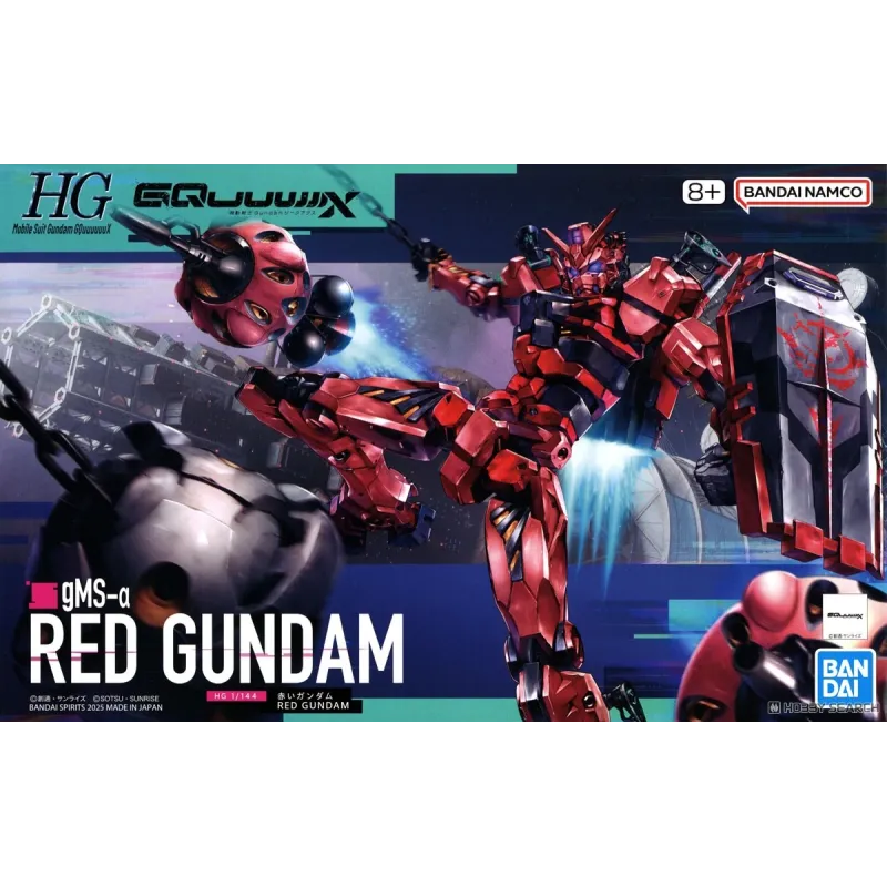 Bandai Model Kit HG GQuuujjjx Red Gundam gMs-a