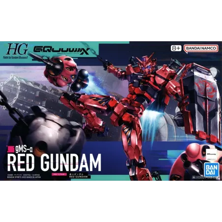 Bandai Model Kit HG GQuuujjjx Red Gundam gMs-a