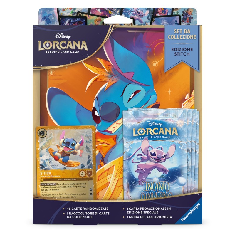 Ravensburger Tcg - Lorcana - Incanto di Inverno (4 Buste) - Set Introduttivo Da Collezione - Ita