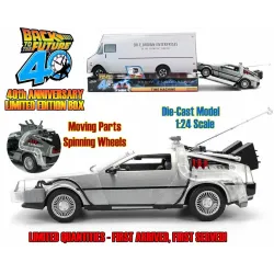 Jada - Ritorno al Futuro - Back To The Future - 40th Anniversary DeLorean Time Machine Die Cast 1:24