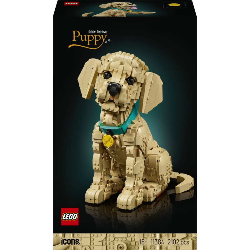 LEGO ICONS 11384 Cucciolo di Golden Retriever