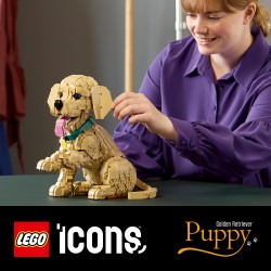 LEGO ICONS 11384 Cucciolo di Golden Retriever