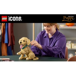 LEGO ICONS 11384 Cucciolo di Golden Retriever