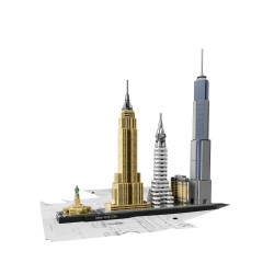 LEGO Architecture 21028 New York City - USATO CON SCATOLA ED ISTRUZIONI