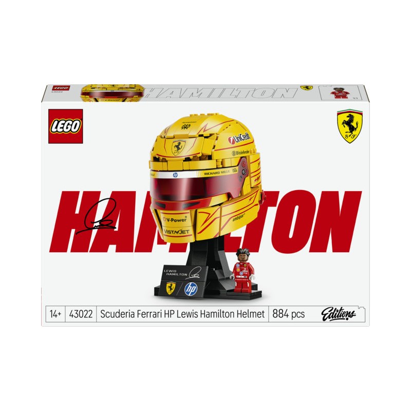 LEGO  43022 Casco di Lewis Hamilton Scuderia Ferrari HP