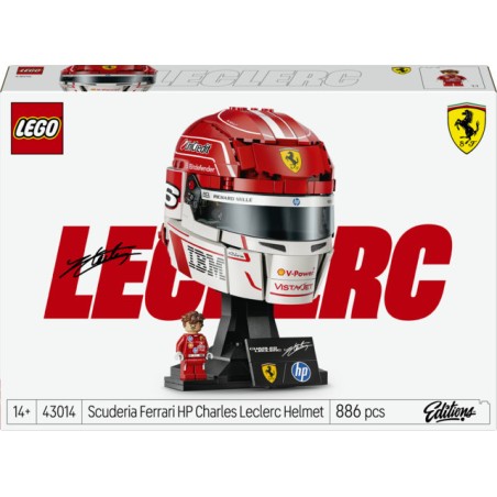 LEGO Edition 43014 Casco di Charles Leclerc Scuderia Ferrari HP  PREORDER - Uscita 1 Maggio
