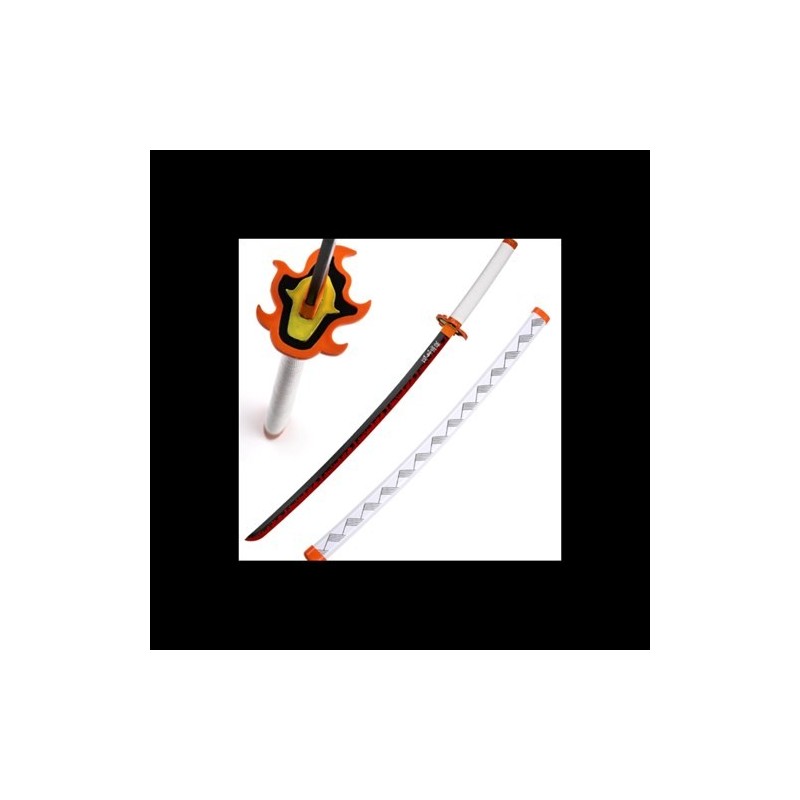 Katana Non Affilata Demon Slayer Tanjiro Kamado Nera FL2107.55