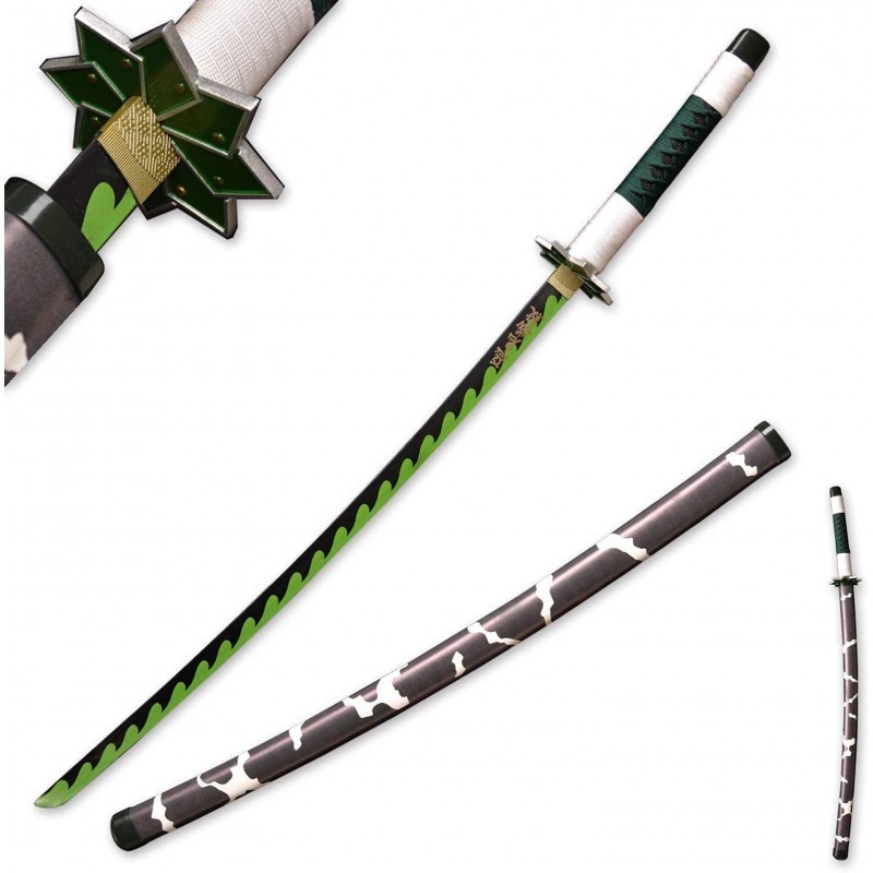 Katana Non Affilata METALLO Shinazugawa Genya Demon Slayer SH657D.55