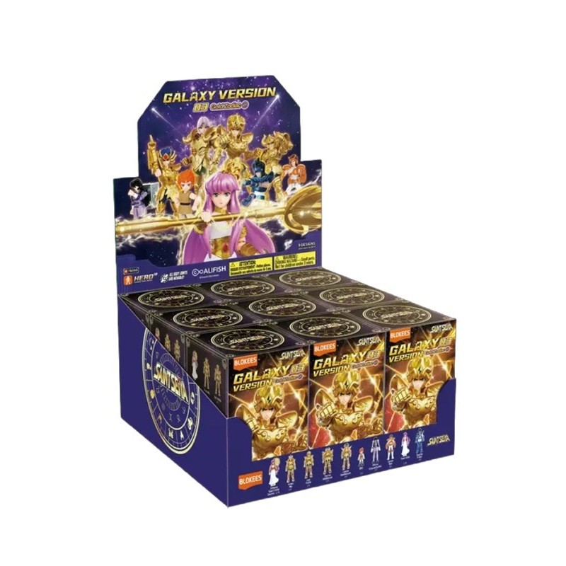 Blokees Mini Model Kit Saint Seiya Galaxy Version 03 Gold Zodiac Blind Box (1 Personaggio Casuale)