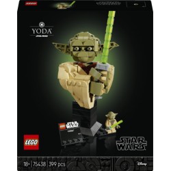 LEGO Star Wars 75438 Busto di Yoda, Kit di Modellismo per Adulti con Spada Laser e Minifigure da Collezione, Regalo per Fan
