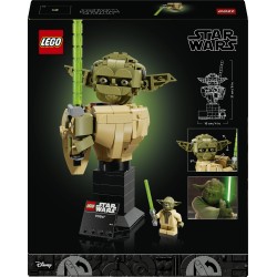 LEGO Star Wars 75438 Busto di Yoda, Kit di Modellismo per Adulti con Spada Laser e Minifigure da Collezione, Regalo per Fan