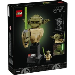 LEGO Star Wars 75438 Busto di Yoda, Kit di Modellismo per Adulti con Spada Laser e Minifigure da Collezione, Regalo per Fan