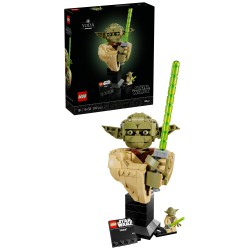 LEGO Star Wars 75438 Busto di Yoda, Kit di Modellismo per Adulti con Spada Laser e Minifigure da Collezione, Regalo per Fan
