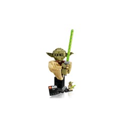 LEGO Star Wars 75438 Busto di Yoda, Kit di Modellismo per Adulti con Spada Laser e Minifigure da Collezione, Regalo per Fan