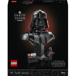 LEGO Star Wars 75439 Busto di Darth Vader, Kit di Modellismo per Adulti, Minifigure da Collezione, Regalo Fai da Te per Fan