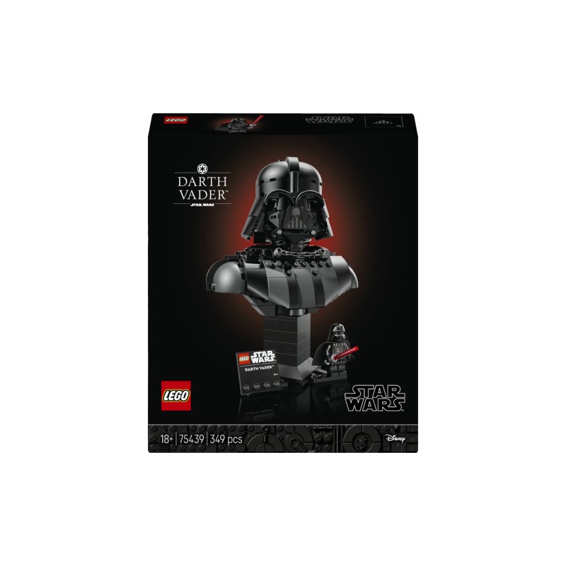 LEGO Star Wars 75439 Busto di Darth Vader, Kit di Modellismo per Adulti, Minifigure da Collezione, Regalo Fai da Te per Fan