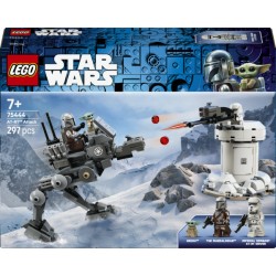 LEGO Star Wars 75444 Attacco dell’AT-RT, Giocattolo con Walker, Torre, Minifigure di Mandaloriano, Figura di Grogu, Regalo 7+