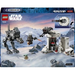 LEGO Star Wars 75444 Attacco dell’AT-RT, Giocattolo con Walker, Torre, Minifigure di Mandaloriano, Figura di Grogu, Regalo 7+