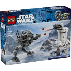 LEGO Star Wars 75444 Attacco dell’AT-RT, Giocattolo con Walker, Torre, Minifigure di Mandaloriano, Figura di Grogu, Regalo 7+