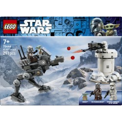 LEGO Star Wars 75444 Attacco dell’AT-RT, Giocattolo con Walker, Torre, Minifigure di Mandaloriano, Figura di Grogu, Regalo 7+