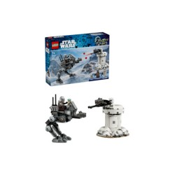 LEGO Star Wars 75444 Attacco dell’AT-RT, Giocattolo con Walker, Torre, Minifigure di Mandaloriano, Figura di Grogu, Regalo 7+