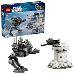 LEGO Star Wars 75444 Attacco dell’AT-RT, Giocattolo con Walker, Torre, Minifigure di Mandaloriano, Figura di Grogu, Regalo 7+