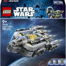 LEGO Star Wars 75445 Astronave Anzellan, Modellino Ispirato a The Mandalorian e Grogu, 3 Personaggi e Laboratorio, Regalo 9+