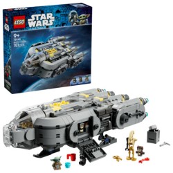 LEGO Star Wars 75445 Astronave Anzellan, Modellino Ispirato a The Mandalorian e Grogu, 3 Personaggi e Laboratorio, Regalo 9+