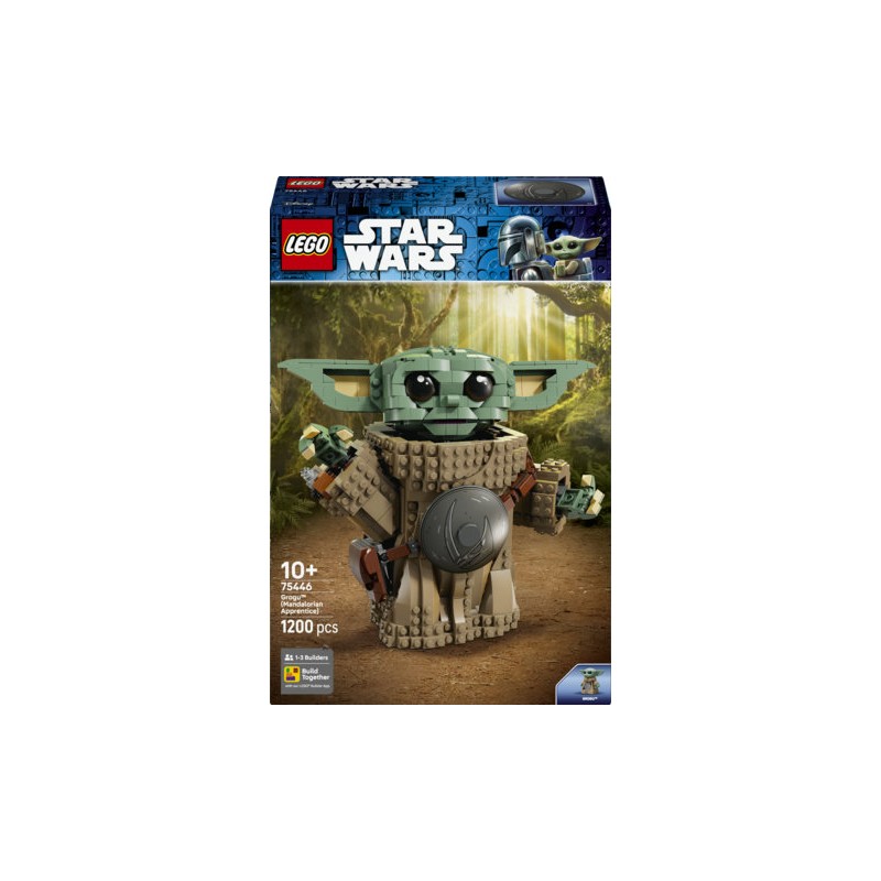 LEGO Star Wars 75446 Grogu (Apprendista Mandaloriano), Giocattolo con Armatura Beskar, Decorazione Regalo per Bambini da 10+